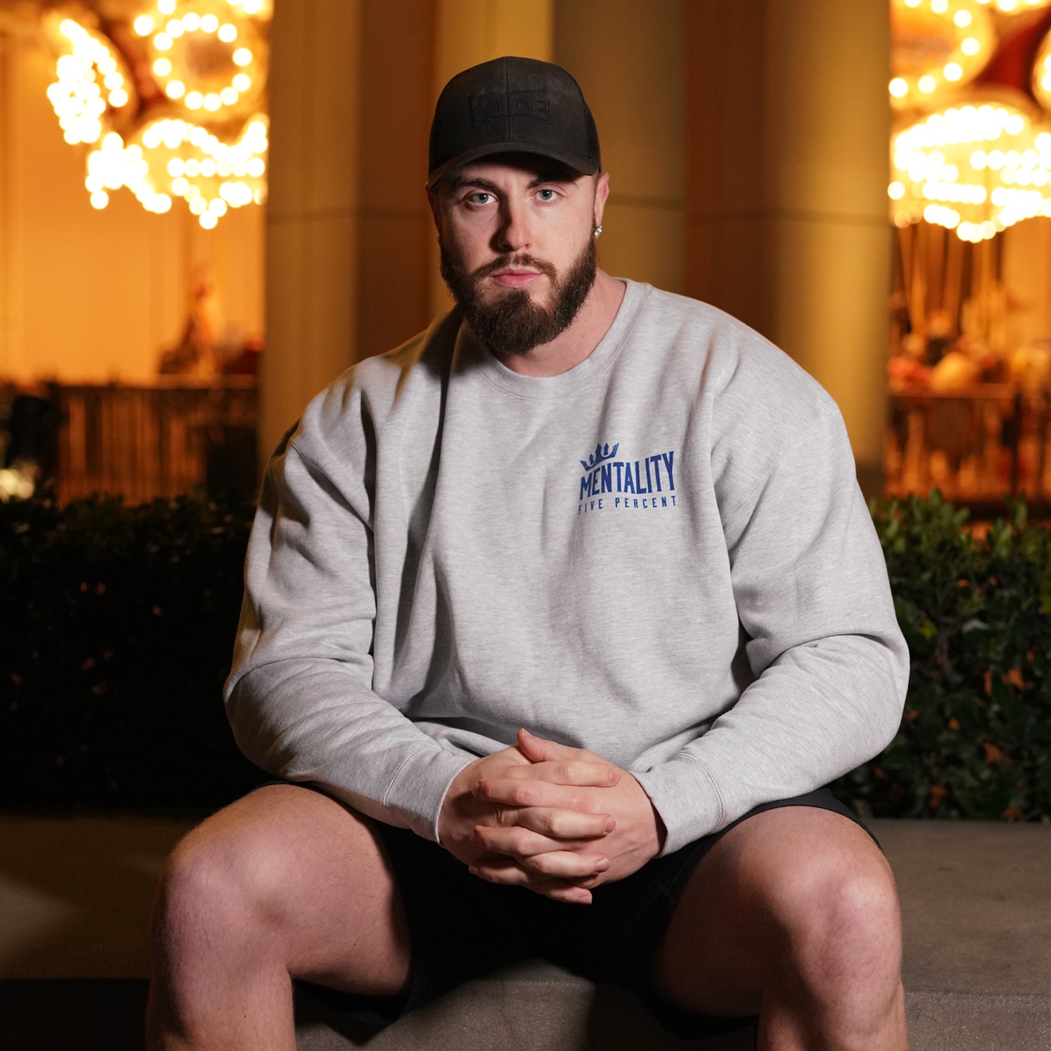 Mentality Five Percent, Heather Gray Crewneck Sweatshirt