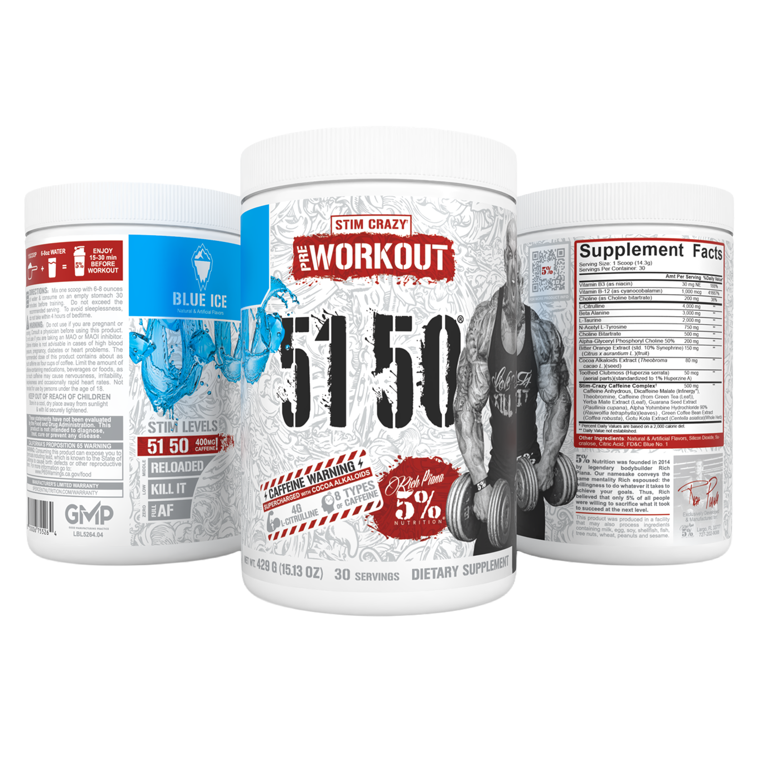 5150 High Stimulant Pre-Workout - 5% Nutrition