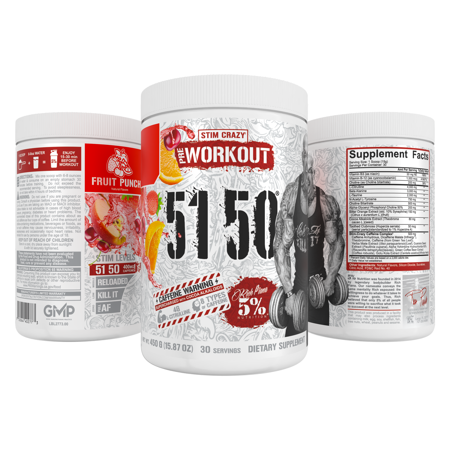 5150 High Stimulant Pre-Workout - 5% Nutrition