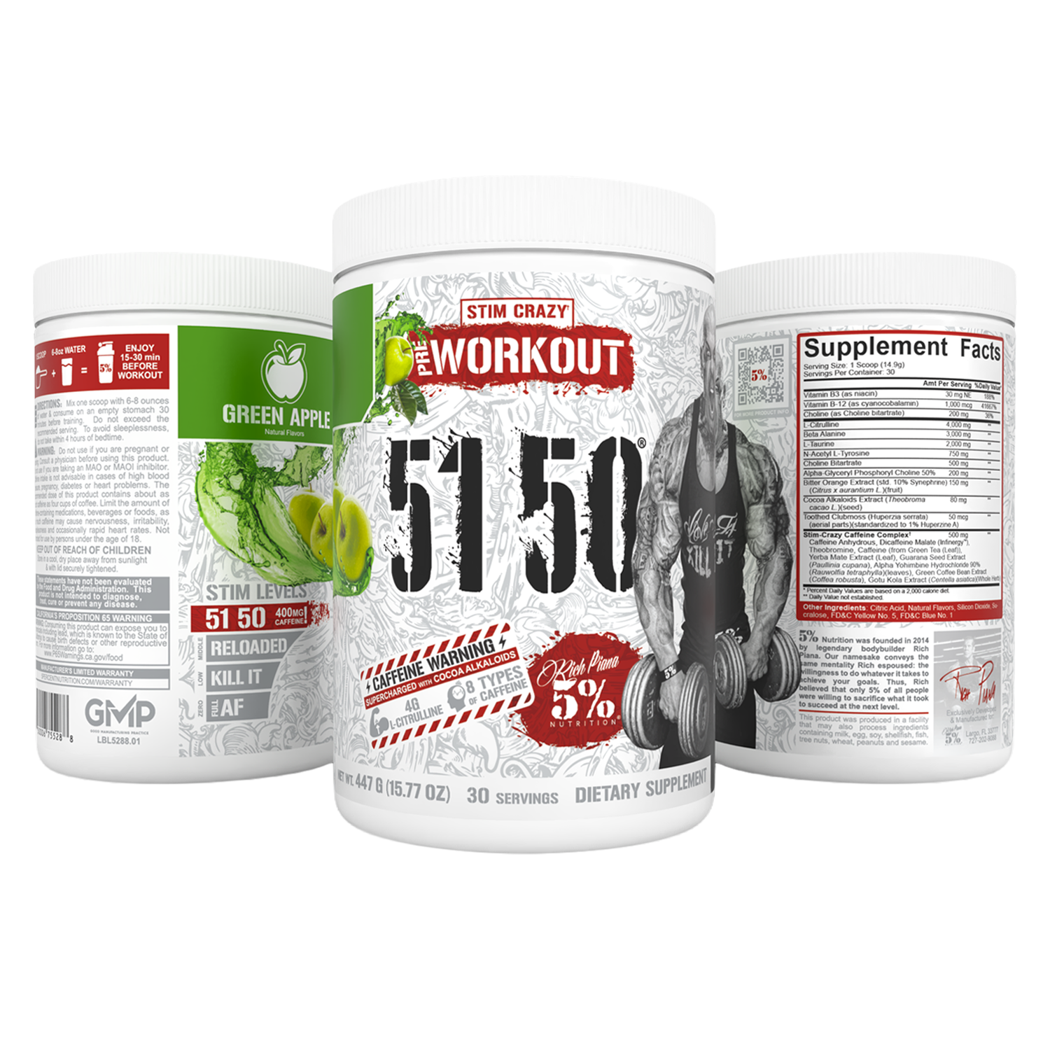 5150 High Stimulant Pre-Workout - 5% Nutrition