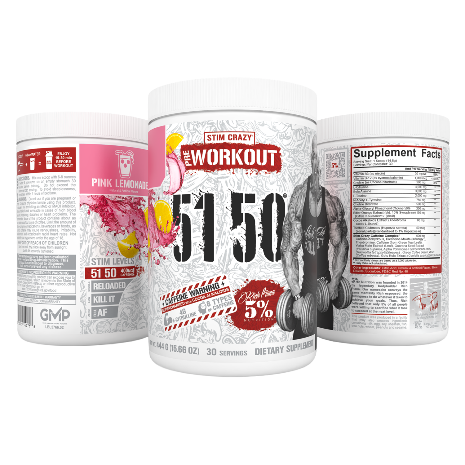 5150 High Stimulant Pre-Workout - 5% Nutrition