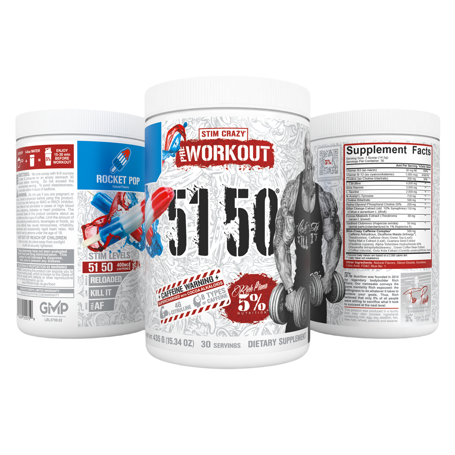 5150 High Stimulant Pre-Workout - 5% Nutrition