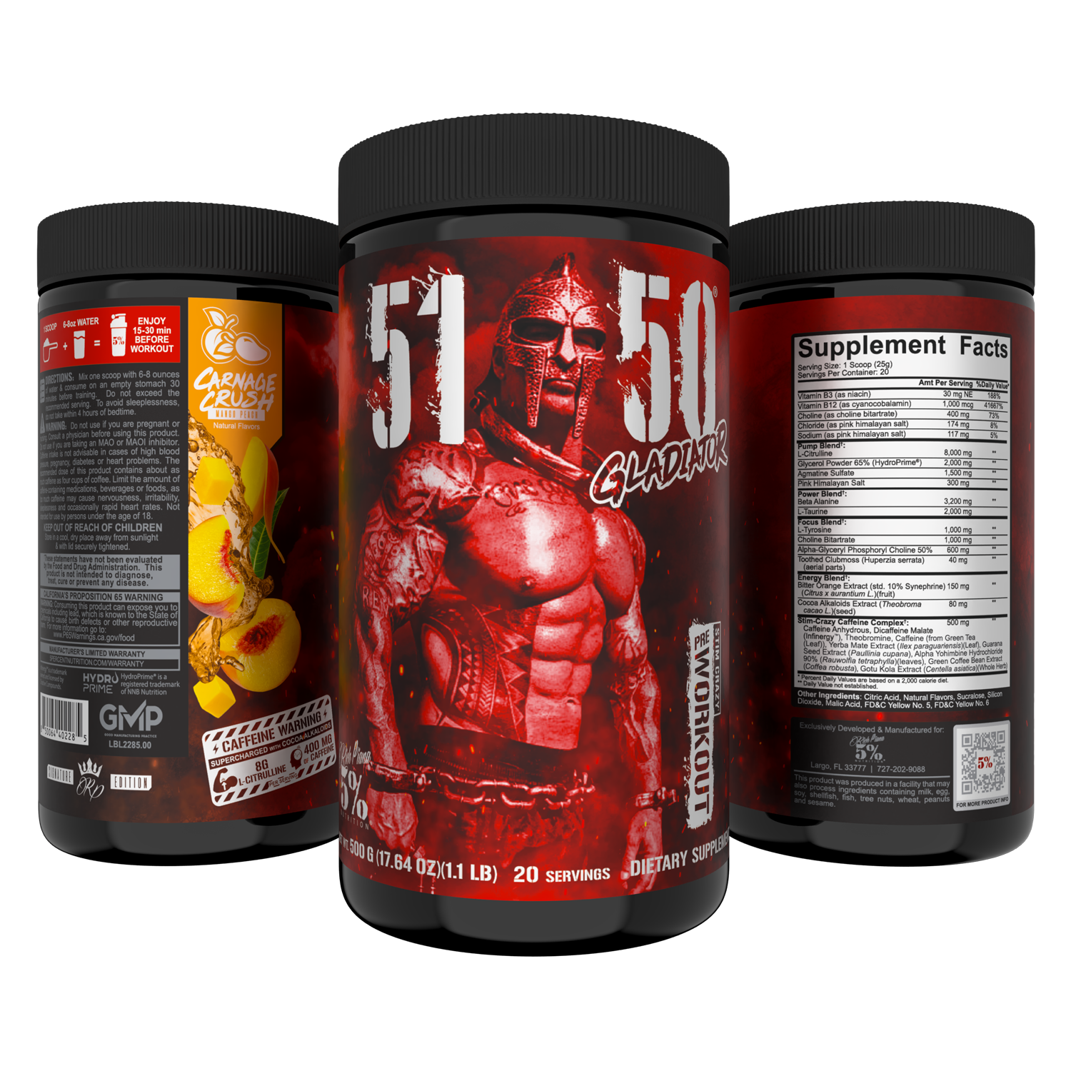 5150 Gladiator Edition Pre-Workout - 5% Nutrition