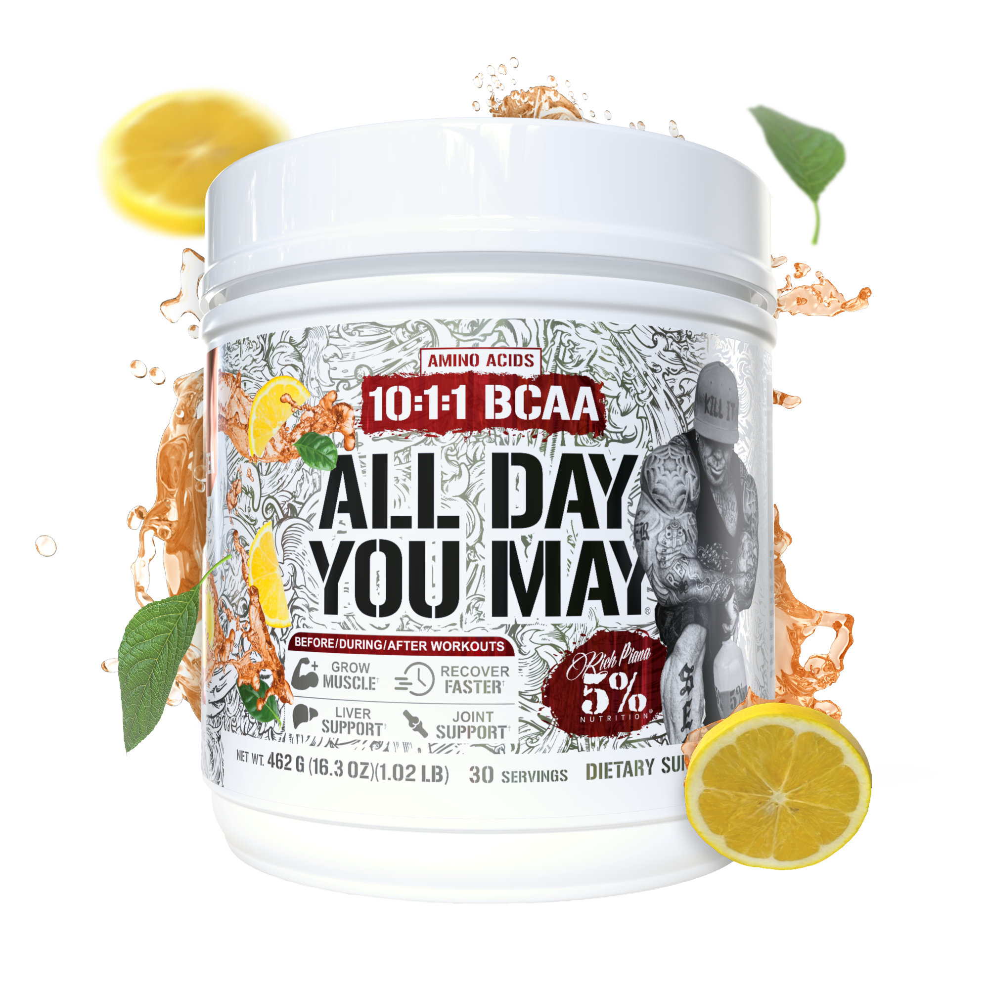 All Day You May 10:1:1 Ratio BCAA Recovery Drink - 5% Nutrition