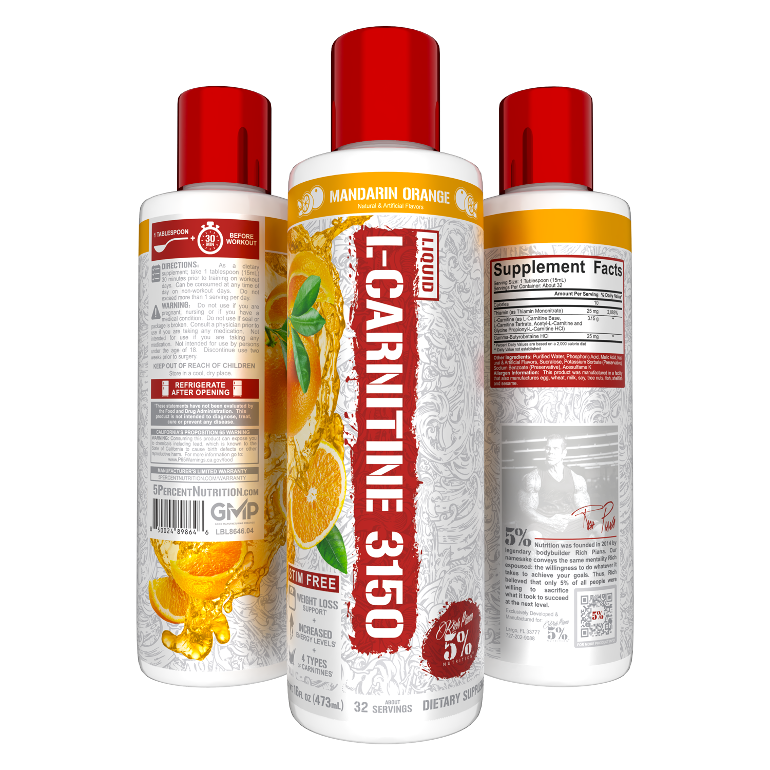 Liquid L-Carnitine 3150 - 5% Nutrition