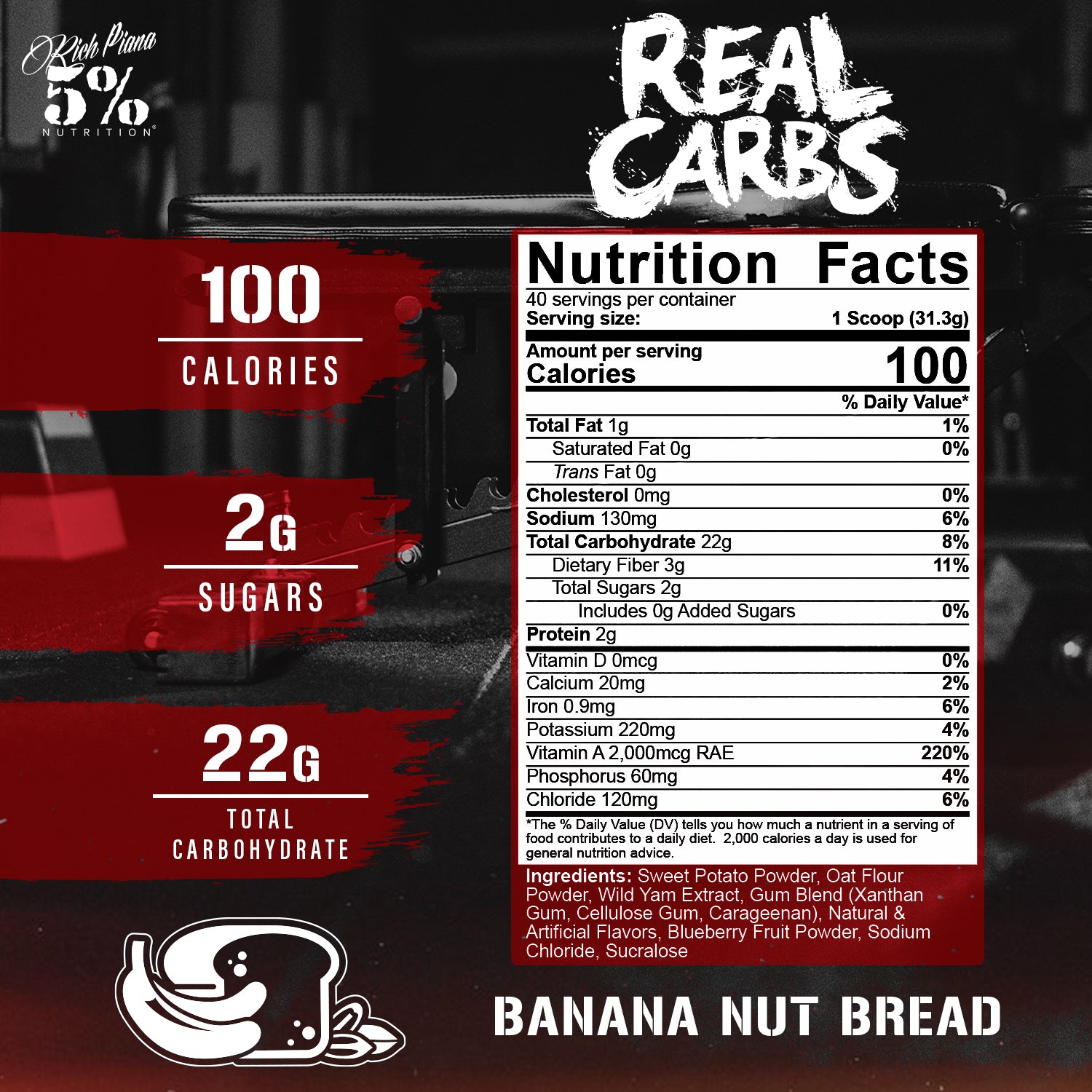 Real Carbs Complex Carbohydrates - 5% Nutrition