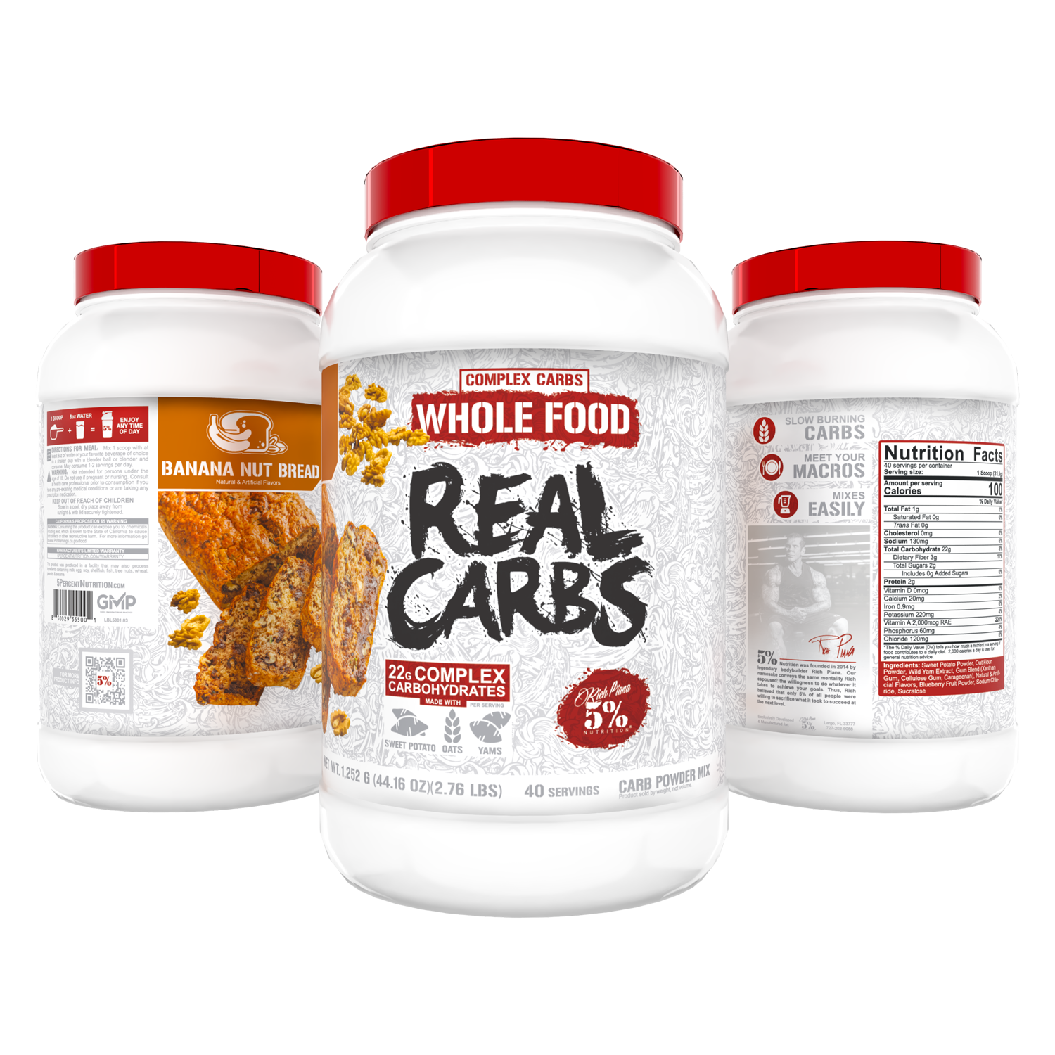 Real Carbs Complex Carbohydrates - 5% Nutrition