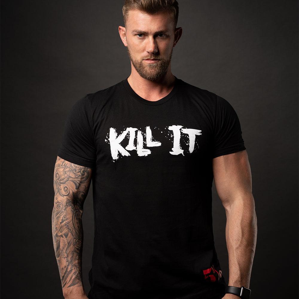 Kill It T-Shirt (Black with White & Red Graphic)