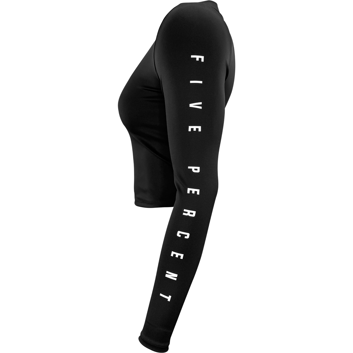 Five Percent, Women's Cropped Long Sleeved Shirt