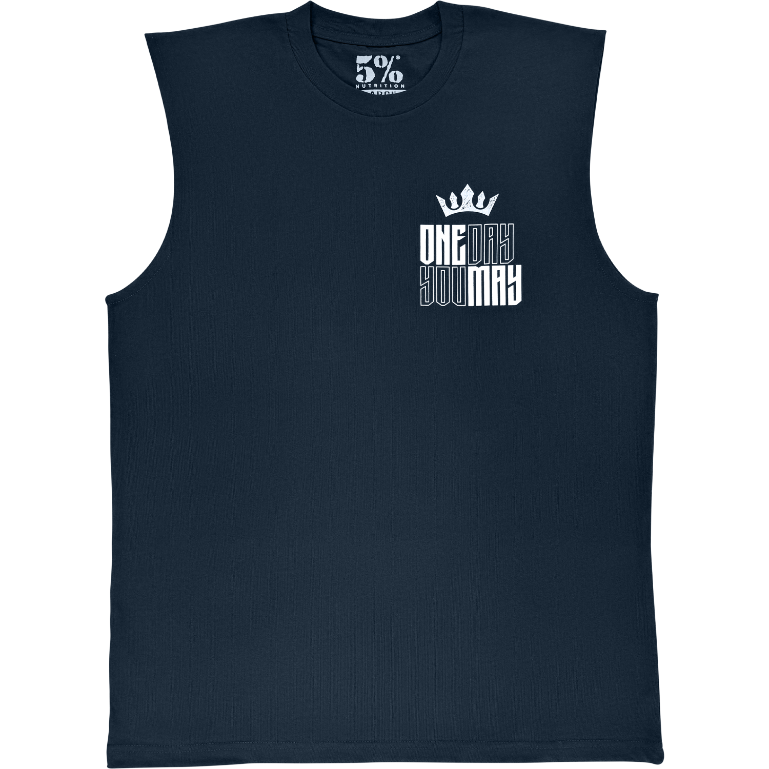 One Day You May, Navy Sleeveless T-Shirt