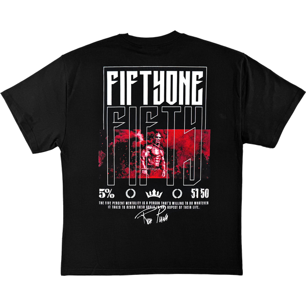 Black t-shirt with 