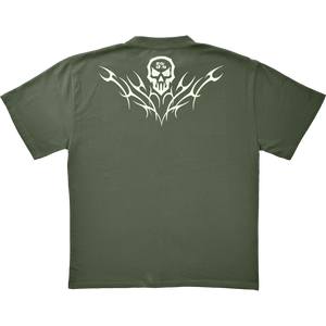 5 Percent Skull, Military Green Pump Cover