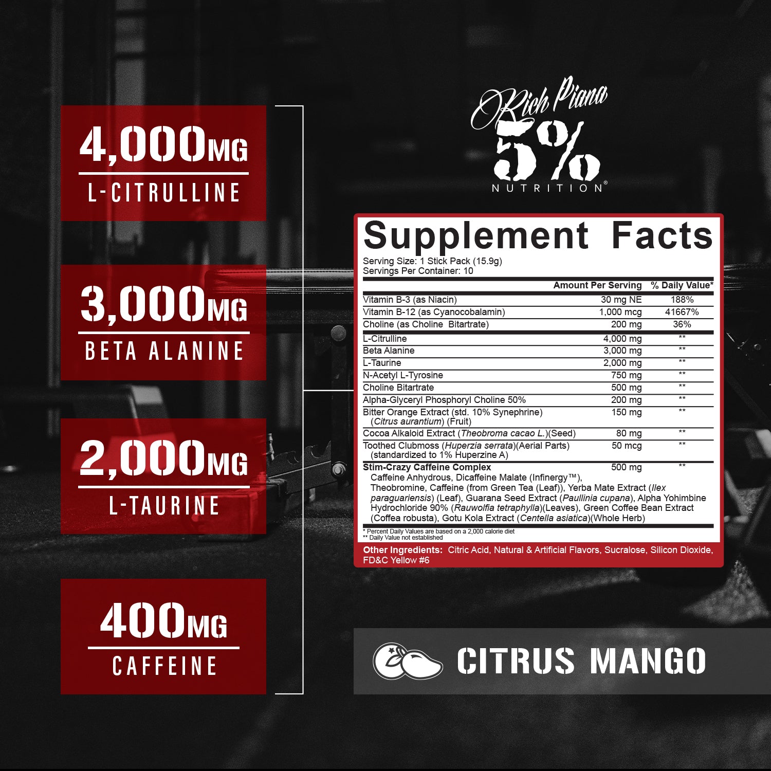 5150 Pre-Workout Stick Packs (10 Sticks)