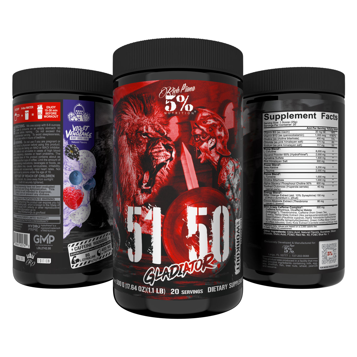 5150 Gladiator Edition Pre-Workout - 5% Nutrition