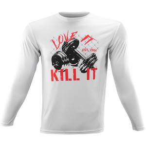 Love It Kill It, White Long Sleeved Shirt - 5% Nutrition