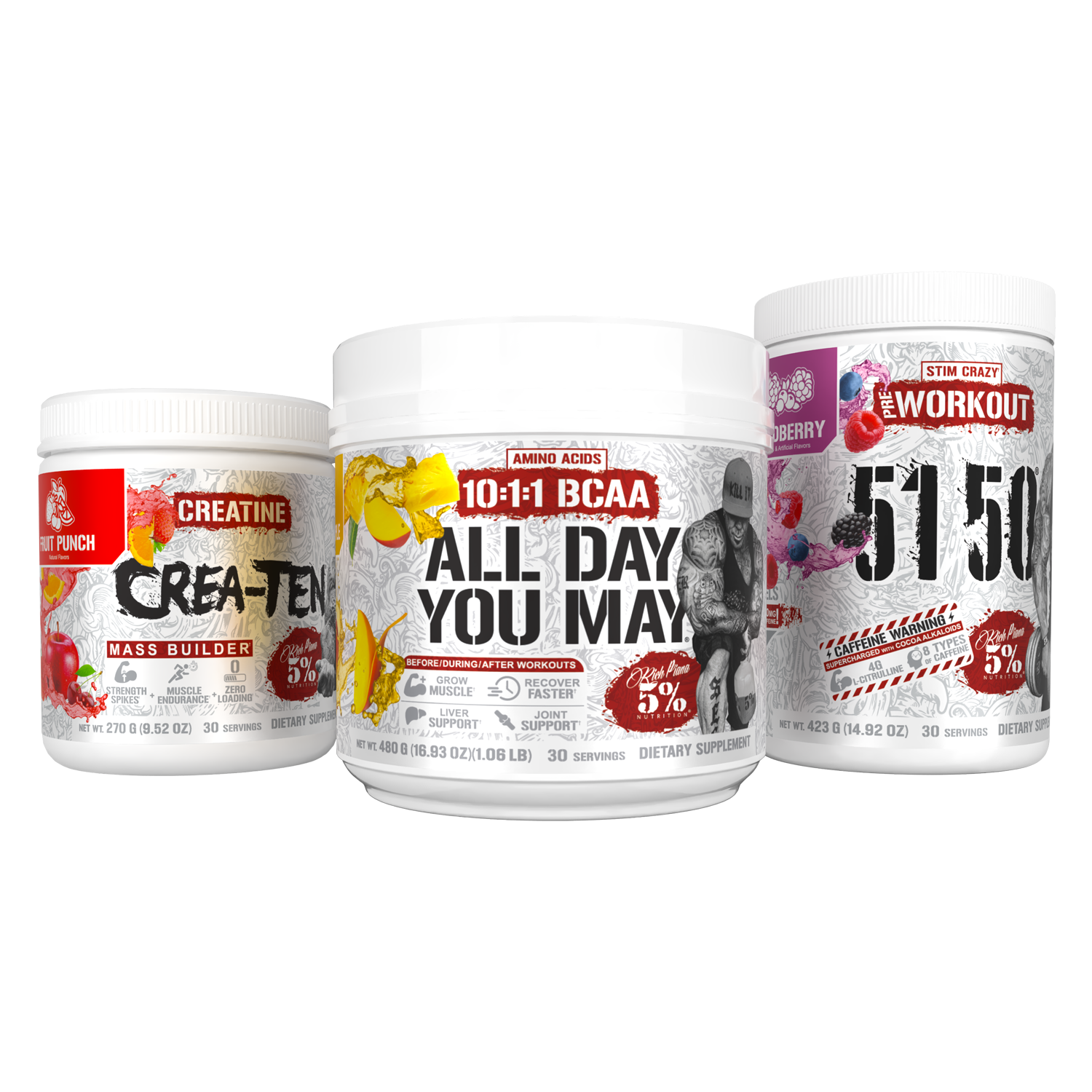 Best Sellers Stack - 5% Nutrition