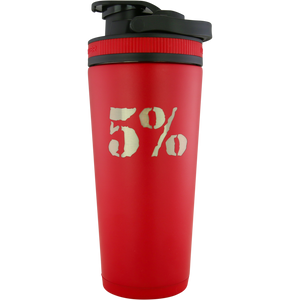 Red 26oz Vacuum-Insulated Ice Shaker Cup - 5% Nutrition