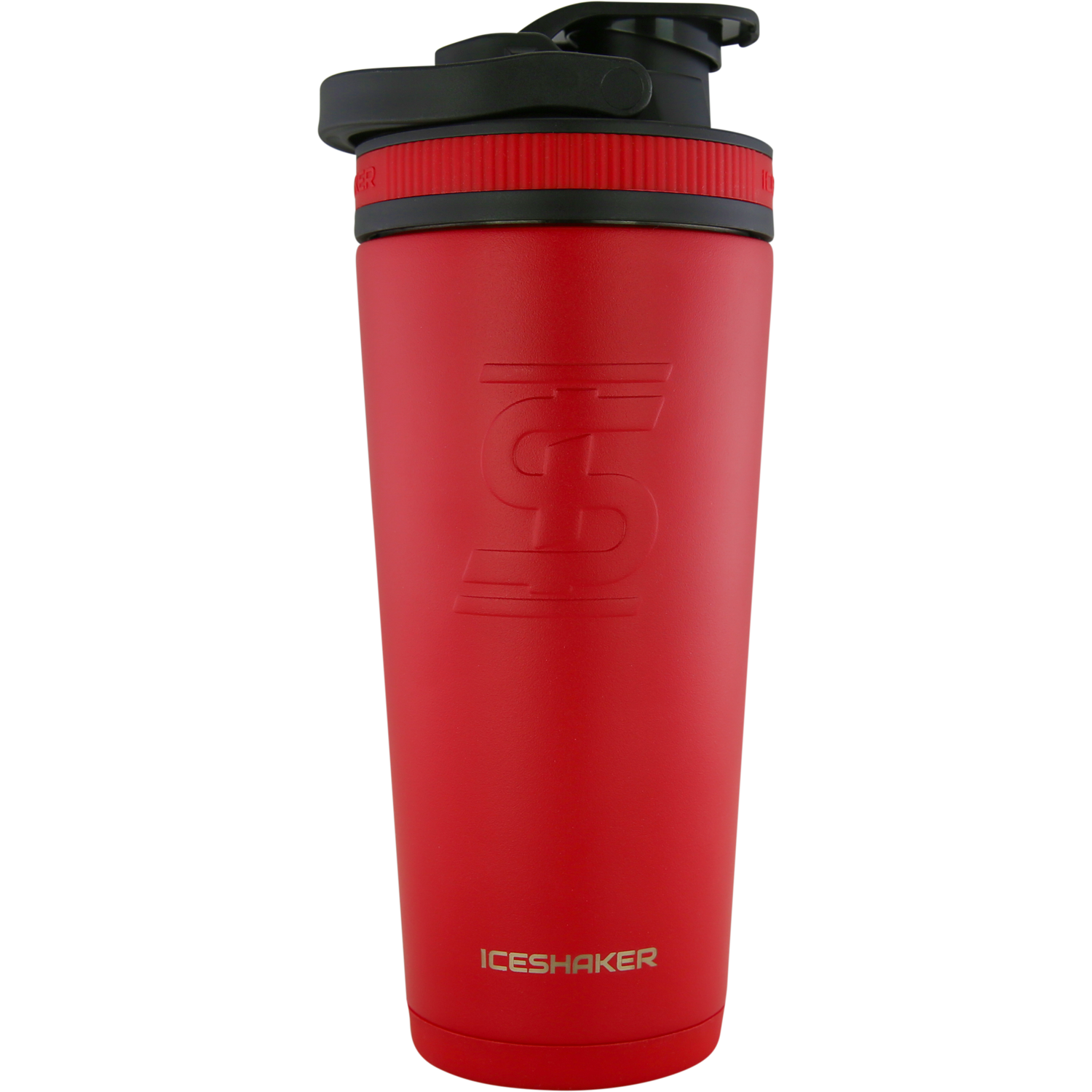 Red 26oz Vacuum-Insulated Ice Shaker Cup - 5% Nutrition