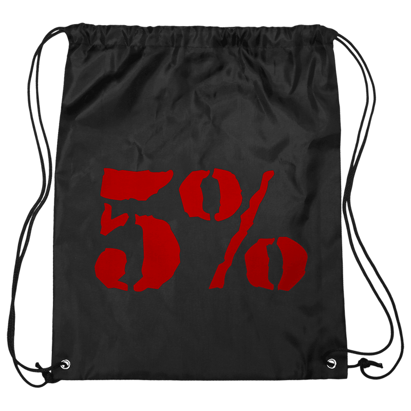5% Drawstring Bag