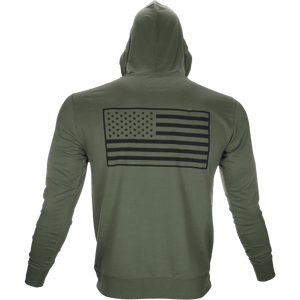 5% Military Green Pullover Hoodie - 5% Nutrition
