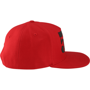 5% Rubber Logo, Red Hat with Black Lettering - 5% Nutrition