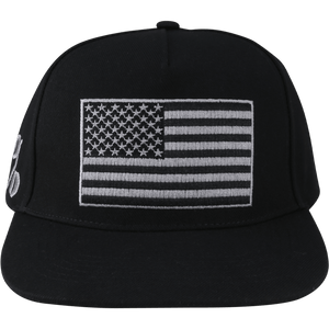 American Flag, Black Hat with Gray Graphic - 5% Nutrition
