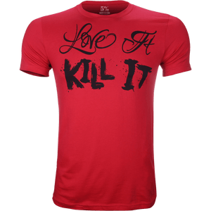 Love It Kill It, Red T-Shirt with Black Graphics - 5% Nutrition