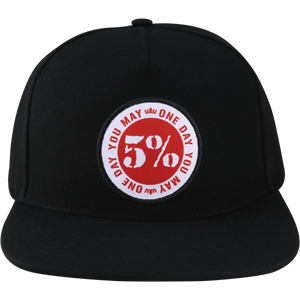 One Day You May, Black Hat with Patch - 5% Nutrition